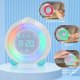 thumbnail image 4 of LED Luminous Children's Alarm Clock, USB Charging Alarm Clock, Multifunctional Adjustable Night Light Countdown for Girls Boys (White), 4 of 4