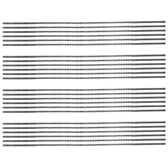 Scroll Saw Blades Plain End 5 Inch 24PCS 12 TPI Regular Tooth for Woodworking DIY