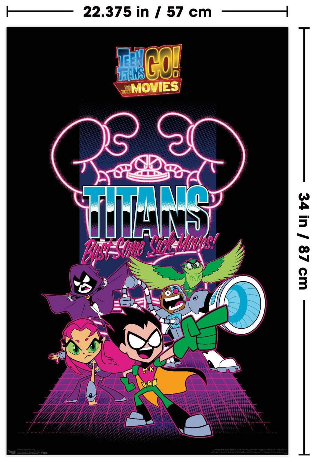 DC Comics Movie Teen Titans Go! To The Movies - Group Wall Poster, 22.375" x 34"