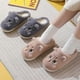 thumbnail image 4 of Cute Cat Slippers Fluffy Furry Women Home Platform Slippers Men Winter Plush Slides Indoor Fuzzy Slippers Lovely Cotton Shoes, 4 of 5