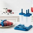 thumbnail image 5 of Tovolo Groovy, Drip-Guard Handle 4 Ounce, Set of 6 Ice Pop Molds, Popsicle Makers with Reusable Sticks, Mess-Free Frozen Treats, Blueberry, 5 of 5