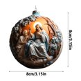 2 Pack by Malibure Hangs,Scene Decorative Pendant Exquisite Christmas