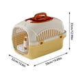 thumbnail image 3 of Hard Pet Carrier for Dogs & Cats Travel Crate with Ventilation, Front-Loading Door, Lightweight for Car, Camping, Hiking â Small Dog Crate & Cat Cage for Safe Transport, 3 of 5
