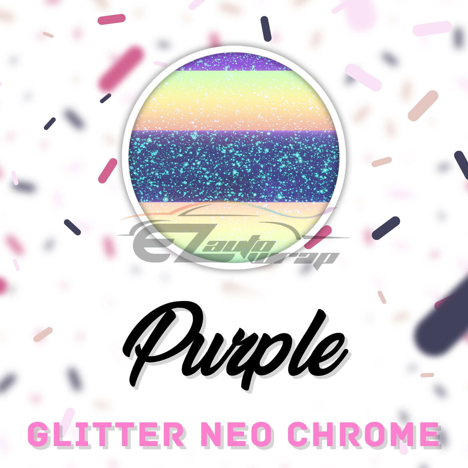 ESSMO™ Neo Chrome Glitter Holographic Sparkle T-Shirt Heat Transfer Vinyl HTV DHFL04 20"x48" (inches)