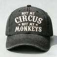 thumbnail image 6 of Baseball Cap, Cotton Adjustable, Embroidered Funny Quote, Black, Outdoor Casual Sun Hat for Daily Wear, 6 of 6