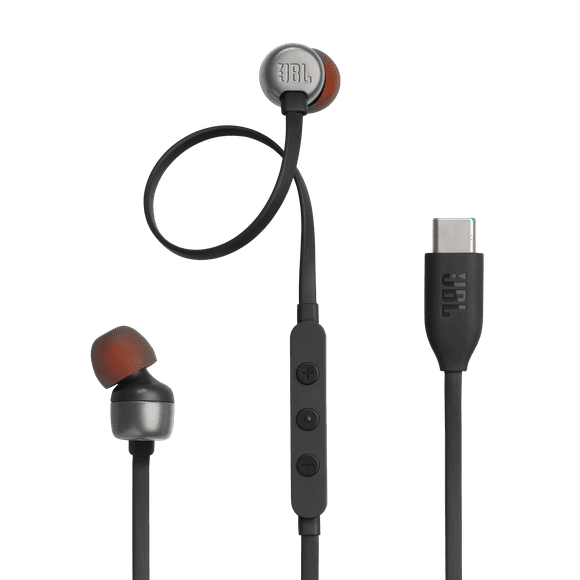 JBL Tune 310C USB Wired Hi-Res In-Ear Headphones - Black