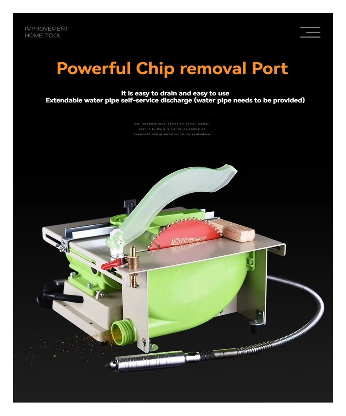 Lar Power Mini Strong Polishing Cutting Machine, Table Grinder Table Saw Multifunctal Small Jade Grinding Machine ,Powerhouse Performance