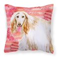 thumbnail image 1 of "Treasures BB9789PW1414 Afghan Hound - Cojín de lona para exteriores, Love is a Dog" Caroline's Treasures BB9789PW1414, 1 of 1