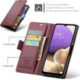 thumbnail image 3 of Samsung Galaxy A32 5G/M32 5G Wallet Case with [RFID Blocking] Card Holder Magnetic Kickstand,Leather Flip Protective Case Wallet for Samsung Galaxy A32 5G/M32 5G 6.5 Inch, 3 of 6