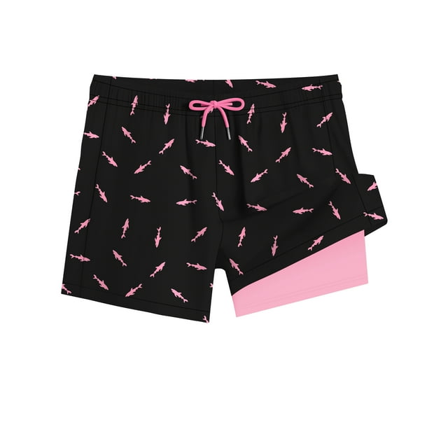 Men's Summer Beach Pants Loose Fit Fashion Digital Printed Shorts