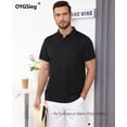 thumbnail image 2 of OYGSieg Polo de manga corta de secado rápido, paquete de 5, talla XL, 2 of 7