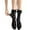 Black, variant on Besolor Womens Lace Ruffle Frilly Socks Mid-Calf Mesh Lace Trim Socks Comfortable Ankle Dress Socks