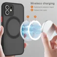 thumbnail image 4 of Matte Frosted For Magsafe Magnetic Wireless Charging Case For Samsung Galaxy S24 S23 S22 S21 Ultra Plus FE Shockproof Hard Cover LightGreen For S24Plus, 4 of 6