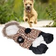 thumbnail image 4 of Dog Leopard Print Winter Clothes Pet Clothes Keep Clean Loose for Small Dogs ANGGREK Otros, 4 of 8
