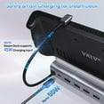 thumbnail image 6 of 6 in 1Docking Station for Steam Deck ROG Ally, With HDMI 2.0 4K@60Hz, 1000Mbps Gigabit Ethernet, 3 USB-A 3.0 and 100W Full Speed Charging USB-C Port Compatible with Valve Steam Deck Switch,Silver, 6 of 13