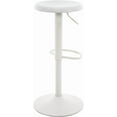 thumbnail image 6 of Brage Living Bar Stools, Adjustable Height Swivel Bar Stools, Metal Airlift Barstools, Backless Counter Height Bar Chairs for Kitchen Dining Room Pub Cafe 1Pc (White), 6 of 12