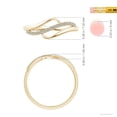 thumbnail image 4 of ANGARA Natural Diamond Swirl Bypass Ring in 14K Yellow Gold for Women (Size-1mm | Color-K | Clarity-I3) | April Birthstone, Birthday, Anniversary, Jewelry Gift for Women | Natural Diamond Ring, 4 of 9