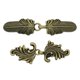 thumbnail image 5 of 2x Clips para suéter de diseño Vintage, Clips para capa, Clips para cárdigan, broches para cuello chal, broche para camisa, Clips para niñas y mujeres Bronce, 5 of 8