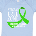 thumbnail image 4 of Inktastic Stigma Free Zone Mental Health Awareness Boys or Girls Baby Bodysuit, 4 of 5