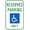 Warning Sign 2, variant on Minnesota Handicap Parking Sign - 8"x12", Vehicle Id Required, Metal Decor for Home, Business, Indoor/Outdoor, Easy to Mount