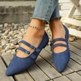 thumbnail image 6 of HWRETIE Comfortable Casual Shoes Women Fashionable Versatile Breathable Spring and Summer Comfortable Flat Shoes Blue, 6 of 7