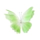 thumbnail image 2 of Decoración de mariposa de hilo artificial, manualidades para colgar en la pared con mariposas 3D, para interiores Verde, 2 of 9