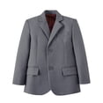 thumbnail image 4 of Boy's Grey Suit Jacket Formal Suit for Wedding Church Birthday Party Prom School Homecoming Stage Show, 4 of 5