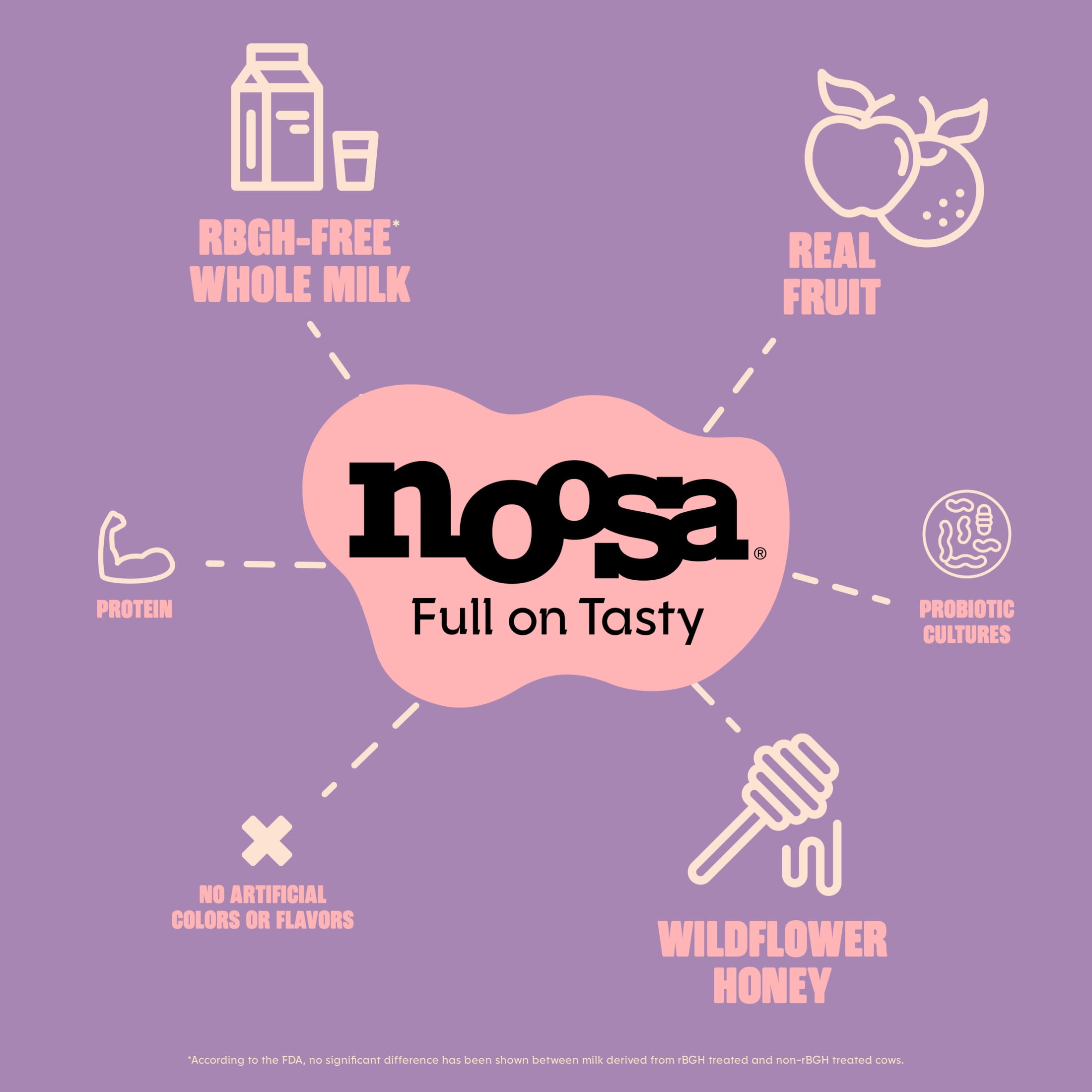 Noosa Yoghurt, Whole Milk Yogurt, Velvety Smooth & Creamy, Mixed Berry, Single Serve 4 oz
