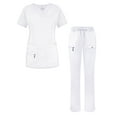 thumbnail image 1 of Adar Uniforms Women's Scrub Set - Enhanced V-Neck Top/Multi Pocket Pants, 1 of 7