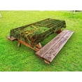 thumbnail image 1 of Tree Outdoor Tablecloth, Idyllic Lush Rainforest in Canadian Island with Ferns Moss on Tree Nature Ecology Photo, Decorative Washable Fabric Picnic Tablecloth, 58 X 120 Inches, Green, by Ambesonne, 1 of 2