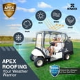 thumbnail image 7 of NEH 2 Person Golf Cart Enclosure 55" Short Roof, 600D Portable Transparent Driving Golf Cart Cover Storage, Golf Cart Accessories, Compatible with EZGO TXT/RXV, Yamaha, Club Car DS Precedent, 7 of 7