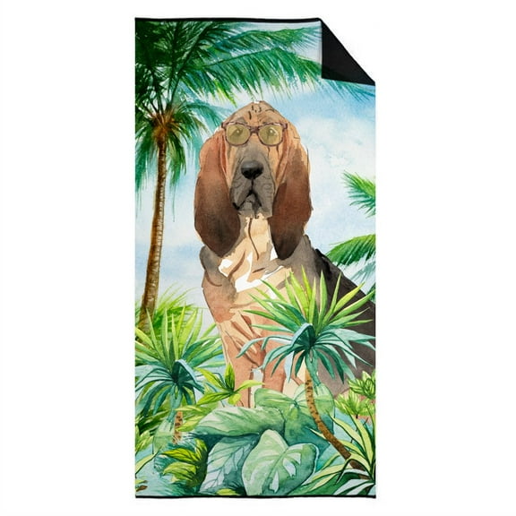 Carolines Treasures CK3023TWL3060 Bloodhound Premium Beach Towel 30W X 60H multicolor