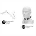thumbnail image 4 of Auriculares Walkie-Talkie, Auriculares PTT con Micrófono de Control Laríngeo Ajustable Extensible para UV-5R -888S, 4 of 10