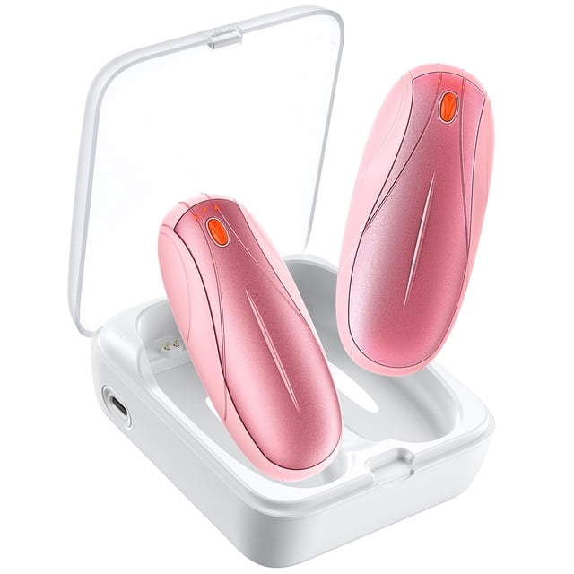 Calentadores de manos Yuegit recargables, portátiles, 14000 mAh, paquete de 2
