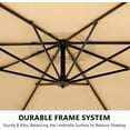 thumbnail image 4 of 10ft Offset Hanging Market Patio Umbrella with UV Protection Waterproof for Outdoor/Market/Backyard/Pool/Garden/Lawn, 4 of 7
