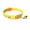 Yellow, variant on Pentagram & Reflective Cat Collar with Bell Basic Dog Cat Collar Buckle Adjustable Polyester Cat Dog Collar or Seatbelts