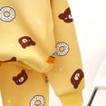thumbnail image 5 of Quealent Infant Baby Boy Fall Clothes Set Funny Sweatshirt Pant Outfits Toddler Winter Outfits Long Sleeve Cute Print Sweatshirt Pants Clothing set (Light Yellow, 18-24 Months), 5 of 7