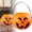 Orange-1PC, variant on Halloween Pumpkin Candy Bucket Portable Pumpkins Trick or Treat Candy Buckets Pumpkin Buckets with Handles Halloween Party Favors Bucket for Halloween Party Supplies 4.33 Inch Plastic Decor