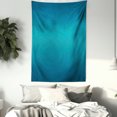 thumbnail image 3 of Ombre Tapestry, Deep Blue Tropical Ocean Exotic Lands Inspired Design Modern Digital Print, Wall Hanging for Bedroom Living Room Dorm Decor, 40W X 60L Inches, Petrol Blue, by Ambesonne, 3 of 5