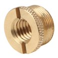 thumbnail image 2 of 3/8" Female to 5/8" Male Thread Adapter for Microphone Stand, Yellow Copper F15B, 2 of 2