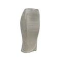 thumbnail image 5 of miqiqism Women's Sequin Bodycon Skirt High Waisted Tight Dress Side Slit Hip Scarf Skirts,01_Gray,Small, 5 of 6