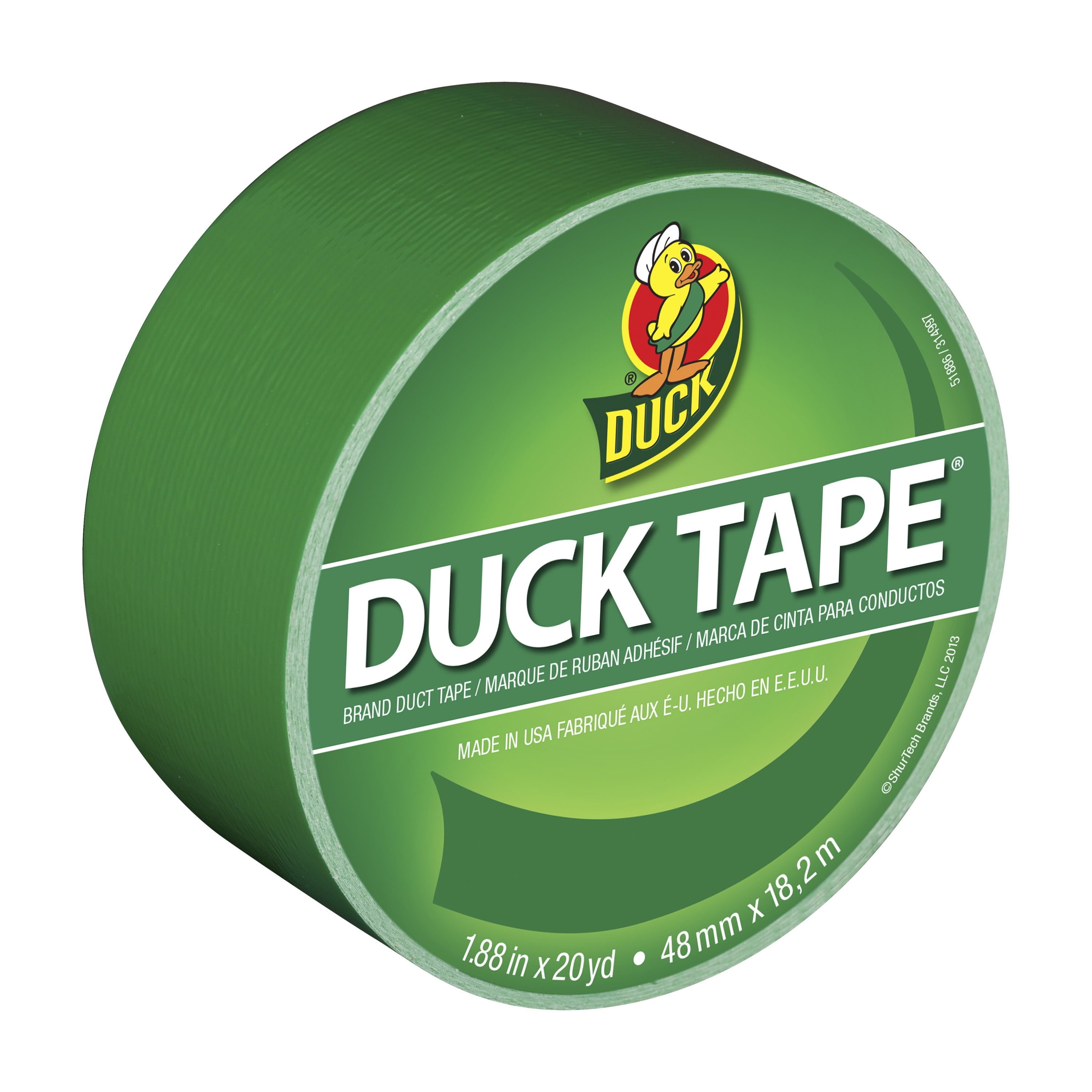 Luminescent Green Duck Brand Glow-In-The-Dark Gaffers Duck Tape 3/4 in x 6 ft 
