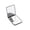 Black-8.5x7x2cm, variant on Pocket 2x Magnification LED Compact Travel Cosmetic With Wallet Light 2 Sides Portable Foldable Handheld Small Light Gift Travel mirror B