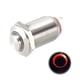 thumbnail image 3 of Interruptor de botón pulsador de metal de enclavamiento Uxcell Cabeza alta 12mm Diámetro de montaje 1NO Luz LED roja 12V, 3 of 5