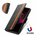 thumbnail image 2 of Case for Sony Xperia 1 III Cover Leather Wallet Folio Case Book Design Flip Magnetic Closure - Black, 2 of 5