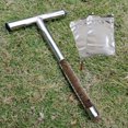 thumbnail image 1 of HiHydro 12 Inch Stainless Steel Soil Probe with 2 Sample Bags, T-Handle Soil Test Kit for Plant Care, Garden, Lawn, Farm, 1 of 7