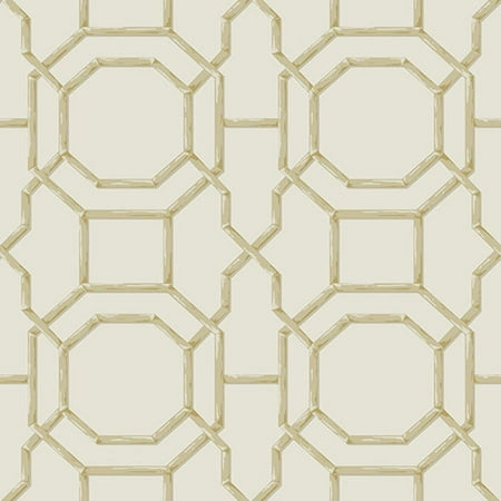 - Beacon House Summer Cream Trellis Wallpaper