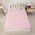thumbnail image 4 of Homewish Colorful Cute Carrot Zipper Full Size Comforter Sets with Fitted Sheet and 2 Pillowcases,Watercolor Kawaii Polka Dots Zipper Bedding Set For Kids Girls,Reversible,4-Piece, 4 of 7