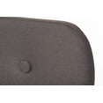 thumbnail image 6 of Baxton Studio Penelope Mid-Century Modern Solid Walnut Wood Fabric Upholstered Platform Bed, Multiple Sizes, Multiple Colors, 6 of 7