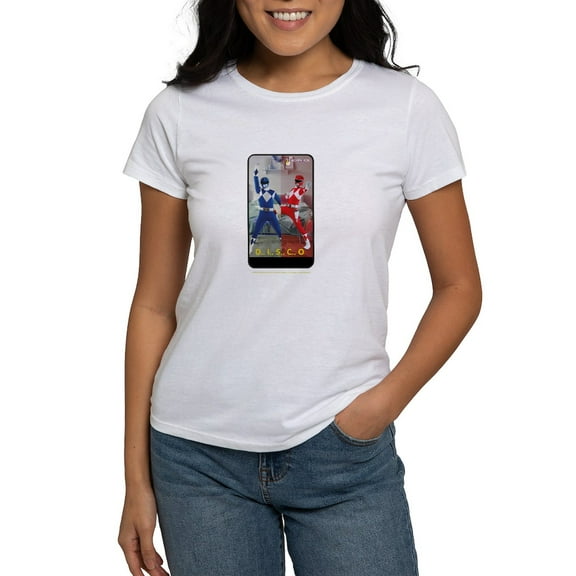 CafePress - Power Rangers Disco Women's Value T Shirt - Women's Classic T-Shirt